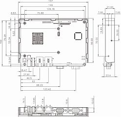 Одноплатный компьютер WAFER-BT-J19001-ECO
