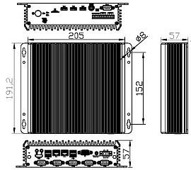 Компактный встраиваемый компьютер C6-NNZ-1135G7-C6