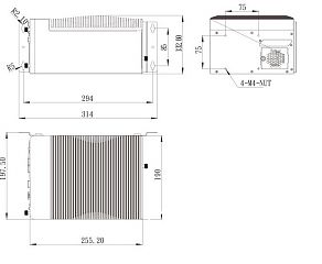 Многослотовый встраиваемый компьютер TANK-870e-H110-i5/4G/3A