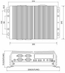 Компактный встраиваемый компьютер DI-1000-i5