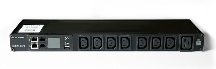 PWG-9316-307-91-SIPH POWERGuard PDU, 16A Single Phase 1U, 8 x IEC Sockets (7 x C13 - 1 x C19), Outlet Metering