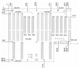 Промышленная кроссплата PCI-13SD