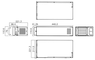 Корпус RACK-500AI/FSP350