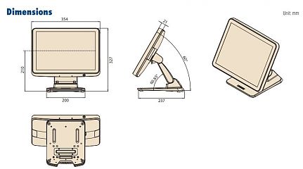 Панельный компьютер UPOS-211FP-BST40