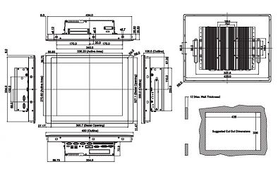 Панельный компьютер CS-117C/P2002E-i5-E4