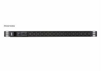 Устройство распределения электропитания PE0216SG 16A 16-outlets 0U Basic PDU with Surge Protection