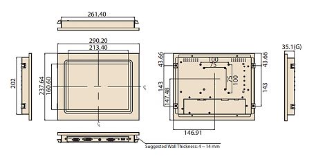 Промышленный монитор IDS-3210G-40SVA1E
