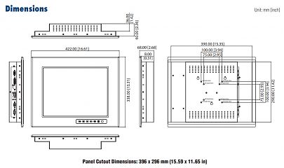 Промышленный монитор FPM-8151H-R3BE