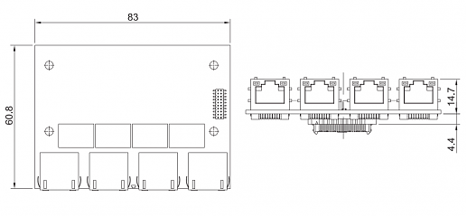 Модуль   CMI-LAN01/UB1012/CFM-PoE03