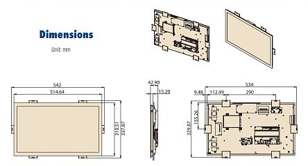 Панельный компьютер UTC-220FP-ATO0E