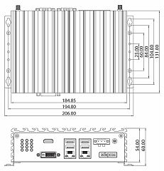 Ультракомпактный встраиваемый компьютер NISE106-N3710