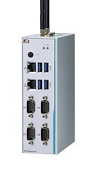 Встраиваемый компьютер на DIN-рейку ICO300-83B-N4200-4ICOM-HDMI-DIO-WT-DC