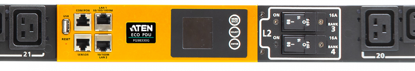 Устройство распределения электропитания PG98330G 3PH 32A 30-Outlet Outlet-Metered & Switched eco PDU