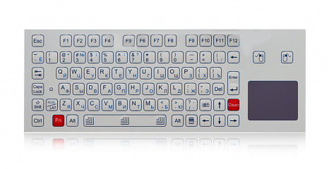Промышленная клавиатура K-TEK-D343TP-FN-W-US/RU-USB