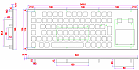 Промышленная клавиатура K-TEK-D343TP-FN-W-US/RU-USB