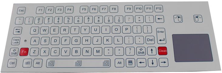 Промышленная клавиатура K-TEK-D343TP-FN-W-US/RU-USB