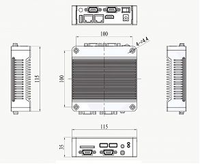 Встраиваемый компьютер на DIN-рейку EBOX-3360-B1C1