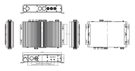 Пылевлагозащищённый встраиваемый компьютер F65EAC-IH32/M12