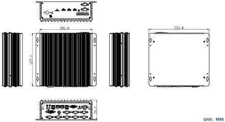 Компактный встраиваемый компьютер  C6-NNZ-10210U-C10