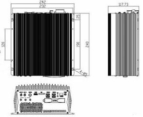 Компактный встраиваемый компьютер eBox-3000H-E-8500T-8G-SSD512G