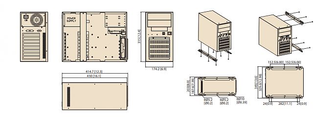 Корпус IPC-6608BP-00D