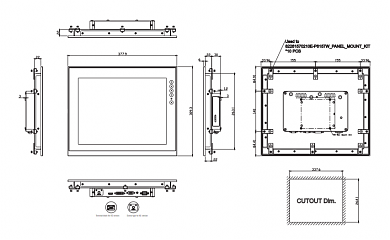 Промышленный монитор P6151PR-AC-U-V3