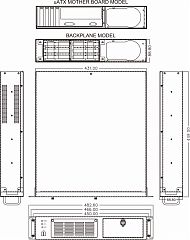 Промышленный компьютерный корпус RACK-220GW-NNS-SH-SEA