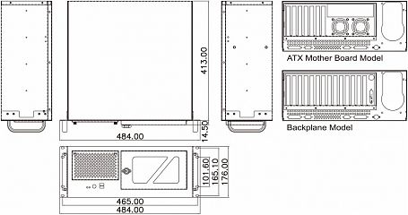 Корпус RACK-305GW-NNS-SH-SEA