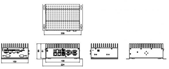Встраиваемый компьютер на DIN-рейку DRPC-242-ADL-P-i5CS