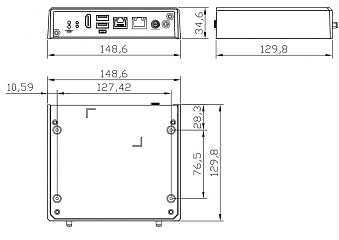 Ультракомпактный встраиваемый компьютер AIE100-ONX-16GB