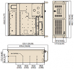 Промышленный компьютерный корпус ACP-4000MB-00F