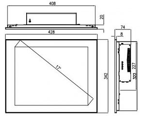 Промышленный панельный компьютер  TPC6000-D174-LP-6500T-8G-SSD256G