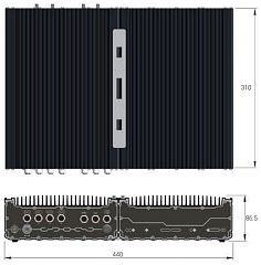Пылевлагозащищённый встраиваемый компьютер SEMIL-1728GC-A2K-9700TE