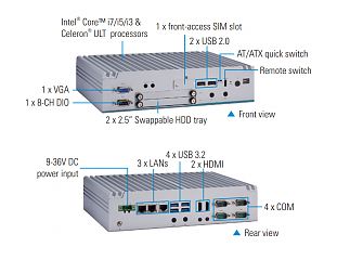 Компактный встраиваемый компьютер eBOX630-528-FL-8145UE
