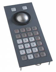 Клавиатура встраиваемая KBMT26F1USB с трекболом 38 мм