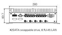 Многослотовый встраиваемый компьютер UST500-517-FL-8RJ-2SATA-TDC
