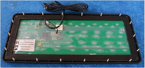 Промышленная клавиатура K-TEK-M379TP-KP-FN-BL-IL-US/RU-USB