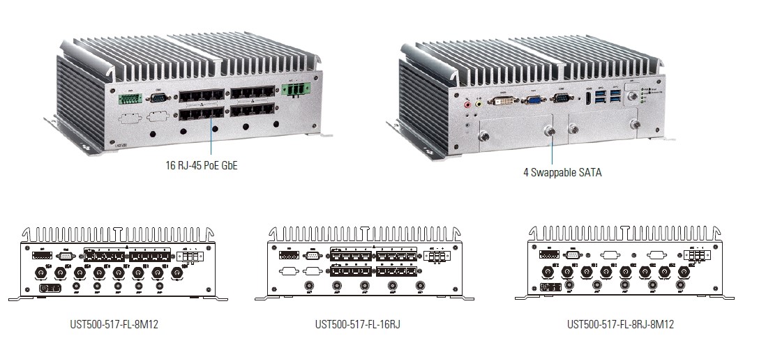 встраиваемый безвентиляторный компьютер UST500-517-FL
