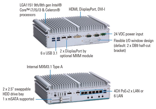 Встраиваемый компьютер eBOX671-521-FL