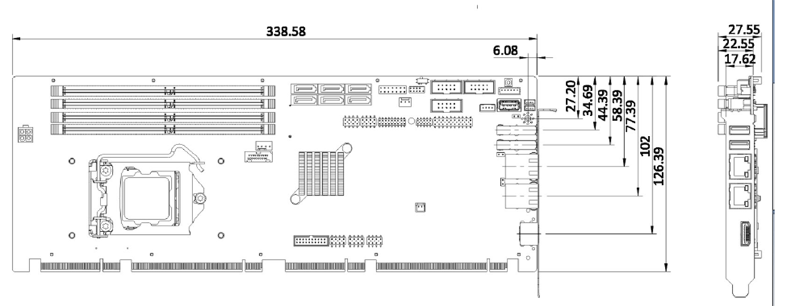 промышленная процессорная плата SPCIE-C246