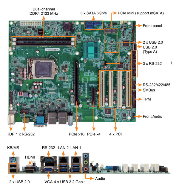 материнская плата ATX-IMBA-H112