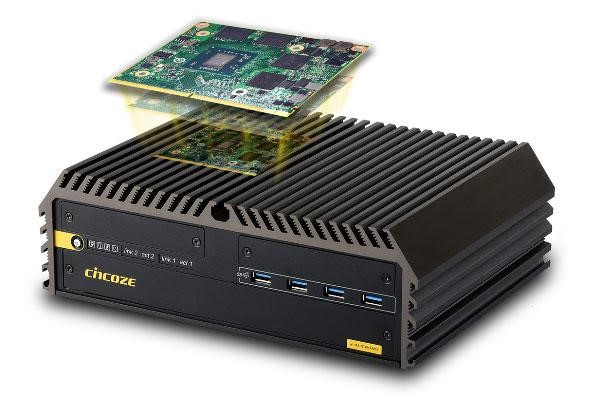 Промышленный компьютер Cincoze GM-1000 со встроенным графическим процессором NVIDIA Quadro T1000 MXM