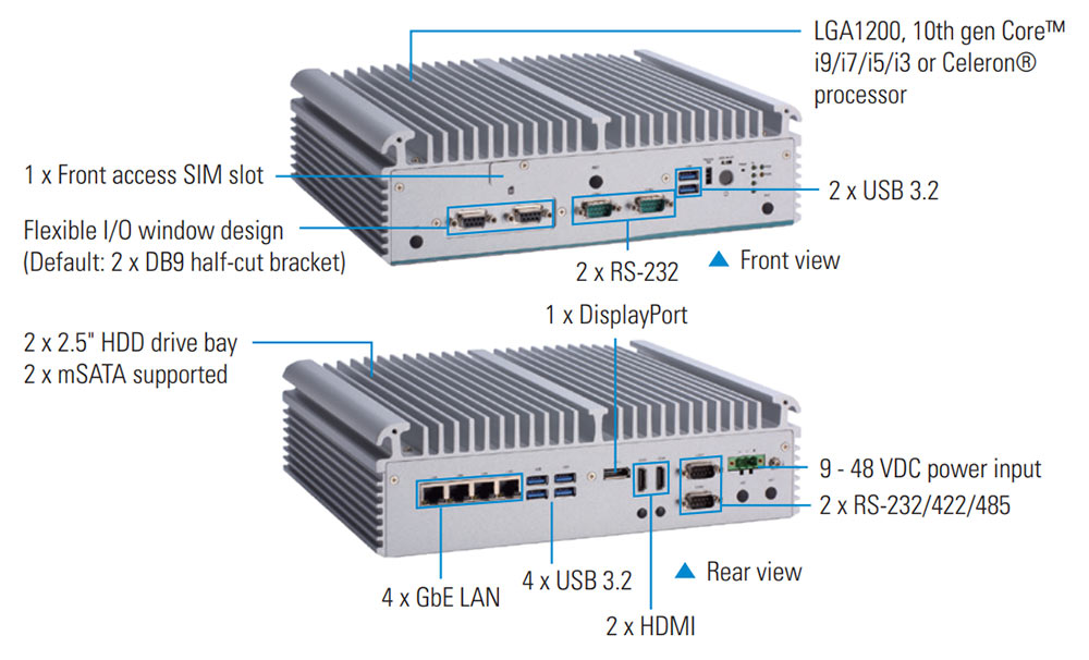 промышленный встраиваемый компьютер Axiomtek eBOX671