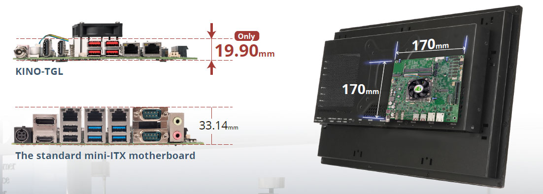 материнская плата  IEI KINO-TGL mini-ITX