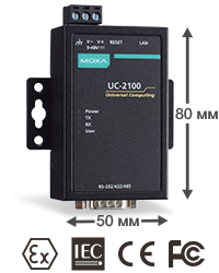 Компактные компьютеры на базе процессора Arm серии UC-2100 от Moxa