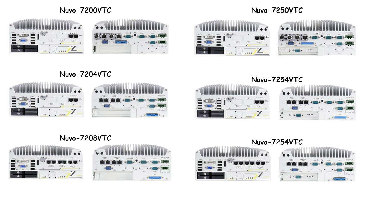 Встраиваемые компьютеры  Neousys серии Nuvo-7200VTC для подвижных составов