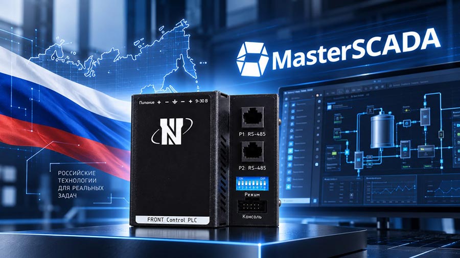 FRONT Control PLC контроллер FRONT Control PLC поддержкой MasterSCADA 4D