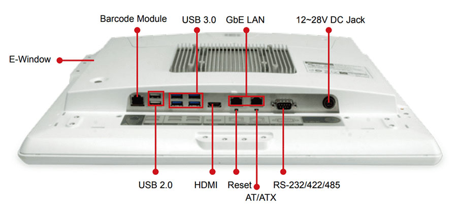 Промышленный медицинский  компьютер для медучреждения POC-17C-ULT3